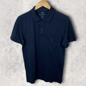 NEW Mack Weldon Vesper Polo Short Sleeve Shirt Navy Blue Size Medium Performance